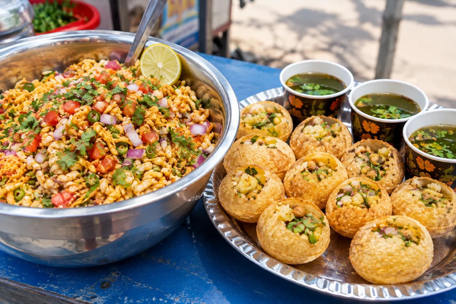 Authentic Nepali Chatpate and Panipuri street food snacks